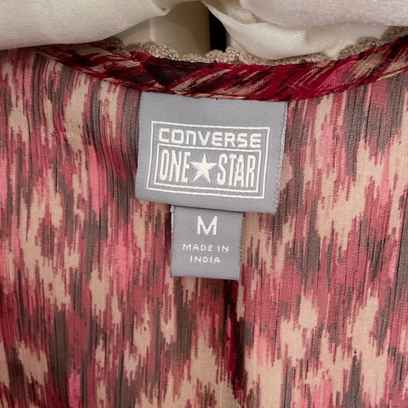 Converse Red and White Sheer Blouse - Picture 2 of 5